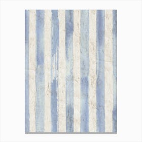 Blue And White Stripes Canvas Print