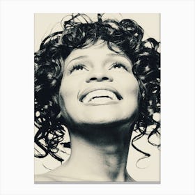 Whitney Houston Music Canvas Print