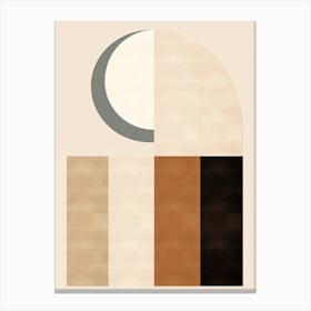 Moon And The Stars, Bauhaus Canvas Print