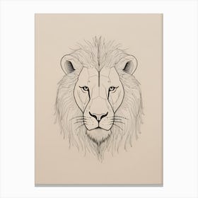 Lion Head Canvas Print