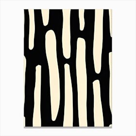 Black And White Stripes Canvas Print