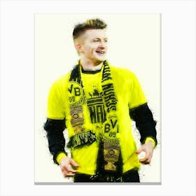 Marco Reus Watercolor Canvas Print