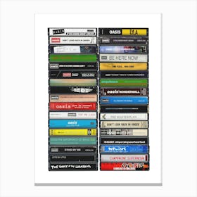 Oasis Cassette Collection Print Canvas Print