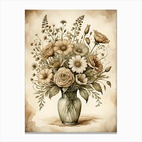 Flowers In A Vase 90 Canvas Print