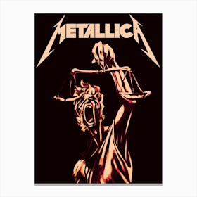 Metallica - Justice band music Canvas Print