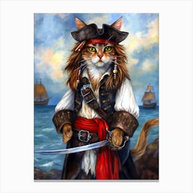 Pirate Cat 4 Canvas Print