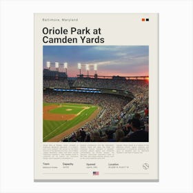 Baseball - Baltimore Orloles - Camden Yards 1 Canvas Print