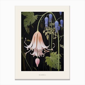 Flower Illustration Bluebell 3 Poster Canvas Print