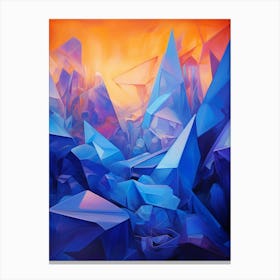 Colourful Abstract Geometric Polygons 10 Canvas Print