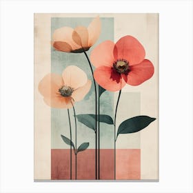 Three Flowers 2 Canvas Print