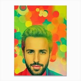 Pablo Alborán 2 Colourful Pop Art Canvas Print