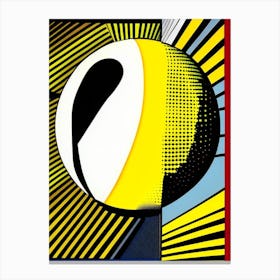 Moon Phase Bright Comic Space Canvas Print