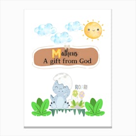 Matheus A Gift From God Canvas Print