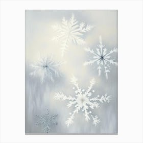 Nature, Snowflakes, Rothko Neutral 1 Canvas Print