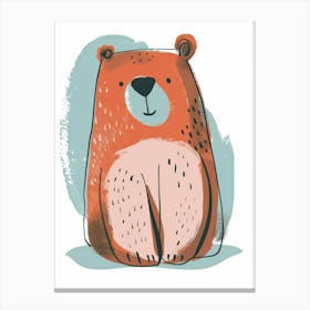 Bear Illustration 6 Canvas Print