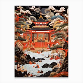Kabuki Theater Japanese Style 3 Canvas Print