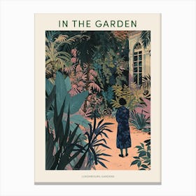 In The Garden Poster Luxembourg Gardens France 1 Canvas Print