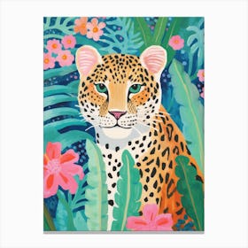 Leopard In The Jungle 22 Canvas Print