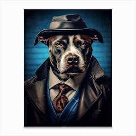 Gangster Dog Staffordshire Bull Terrier 3 Canvas Print