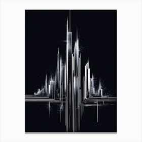 Futuristic Cityscape Canvas Print