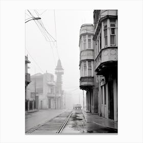 Izmir, Turkey, Photography In Black And White 4 Canvas Print