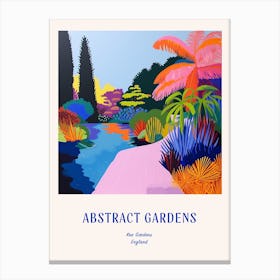 Colourful Gardens Kew Gardens United Kingdom 2 Blue Poster Canvas Print
