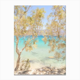 Tropical Greek Beach 1 Canvas Print