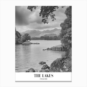 Taylor Swift The Lakes Folklore Swifie Merch Black And White Canvas Print