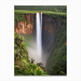 Kaieteur Falls, Guyana Realistic Photograph (3) Canvas Print