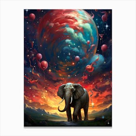 Elephant In The Sky Canvas Print