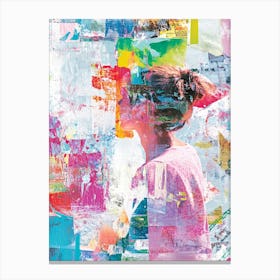 Abstract Painting Collage Canvas Print