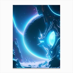 White Dwarf Neon Nights Space Canvas Print