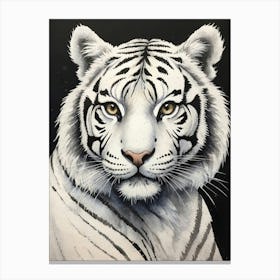 White Tiger 4 Canvas Print