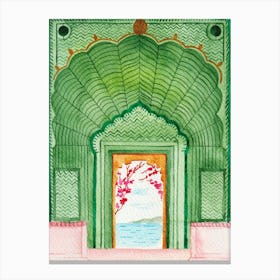 Jaipur Watercolor Canvas Print