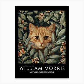 William Morris Art And Cats Exhibition Canvas Print