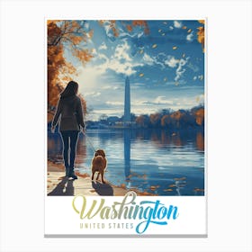 Washington Dc Poster Canvas Print