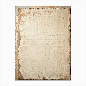 Ancient Weathered Sheet Of Old Canvas Resting On A Vintage Wall Clean And Empty With A Seamless P (5) Canvas Print