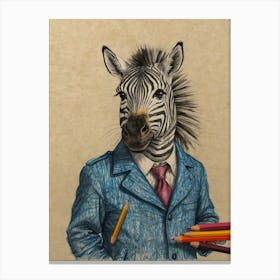 Zebra 5 Canvas Print