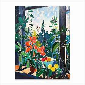 Window In The Garden Canvas Print