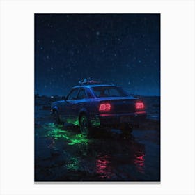 Car In The Night 1 Canvas Print