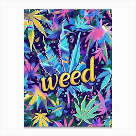 Eclectic Marijuana Canvas Print