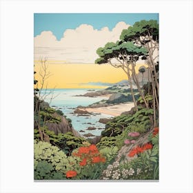 Iriomote Island In Okinawa, Ukiyo E Drawing 3 Canvas Print