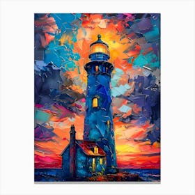 Sunset Lighthouse Canvas Print