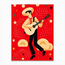 Mexican Guitar Canvas Print