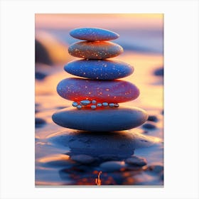 Balancing Stones 3 Canvas Print