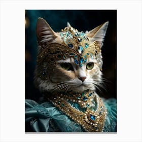 Cat In Costume 4 Canvas Print