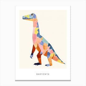 Nursery Dinosaur Art Baryonyx 1 Poster Canvas Print
