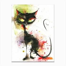 Black Cat 32 Canvas Print