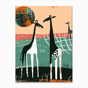 Giraffes 7 Canvas Print