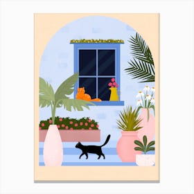 Cat Oasis Canvas Print